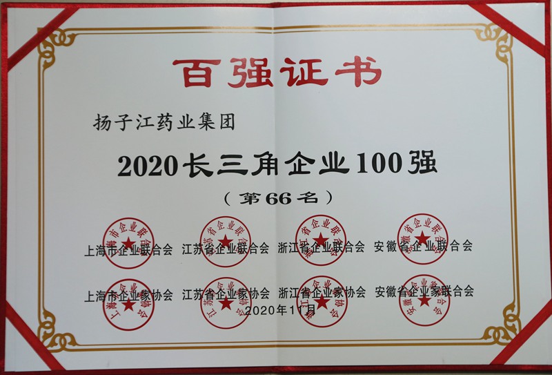2020長三角企業(yè)100強（2020）